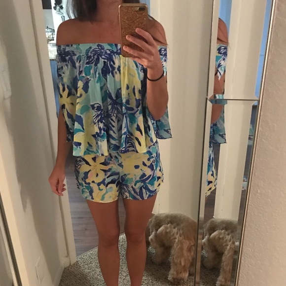 Lilly Pulitzer Arbelle romper - Picture 2 of 3